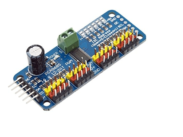 PCA9685 - 16 Channel 12-Bit PWM Servo Motor Driver I2C Module For Arduino