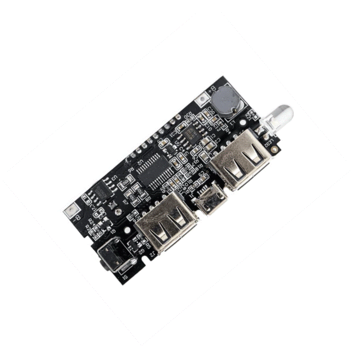 2 USB power bank module With display