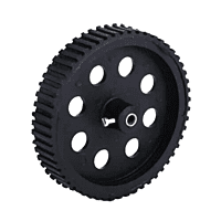 10cm Dia. x 2cm Robot Wheel - Black 10cm Dia. x 2cm Robot Wheel - Black