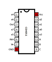 CD4051 -Counter IC