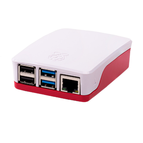 Raspberry Pi 4 Case- Red and White