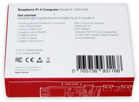 Raspberry Pi 4 Model B 1GB RAM