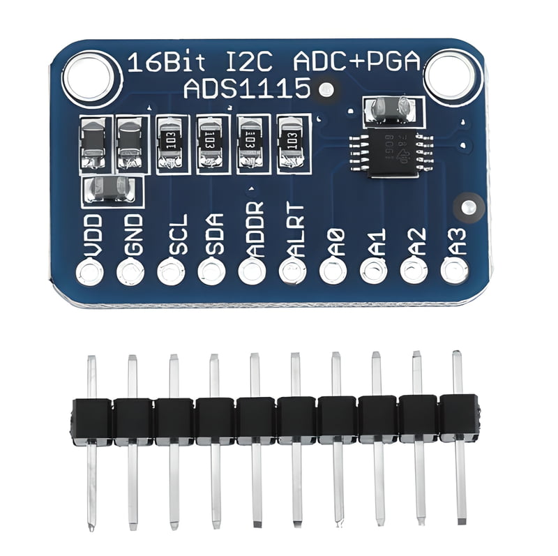 ADS1115 16 Bit ADC-I2C with Programmable Gain Amplifier