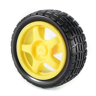 BO Motor Wheel - 6mm shaft (Yellow)