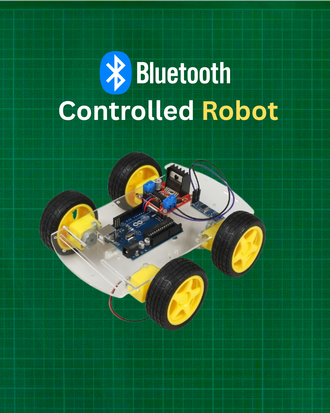 DIY Arduino Bluetooth Robot Car | Control with HC-05 & L298N