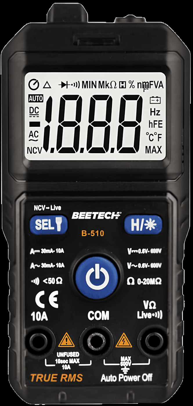 Digital Multimeter - BEETECH B-510 | Accurate Voltage, Current ...