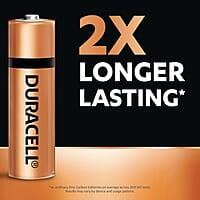 AA Battery 1.5v Alkaline -Duracell 2x Longer-Lasting