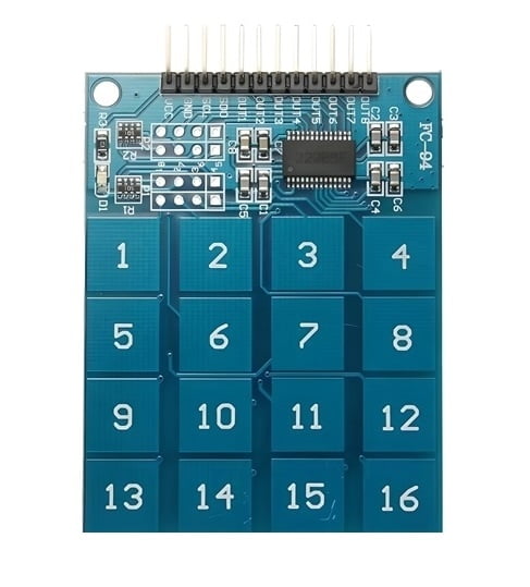 TTP229 16-Channel Capacitive Touch Sensor Module TTP229 16-Channel Capacitive Touch Sensor Module