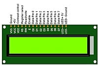 16 x 2 LCD display - Green backlight